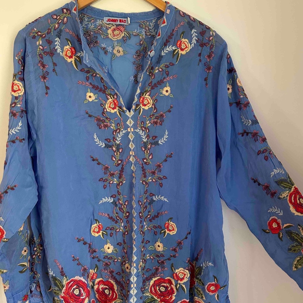 Johnny Was Long Sleeve Sz L Shirt